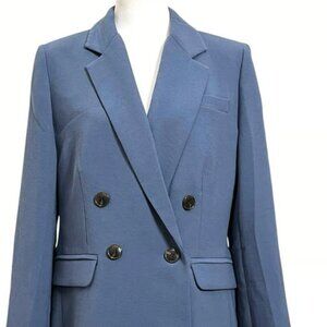 Madewell Rosedale Blue Crepe Blazer, Size 12